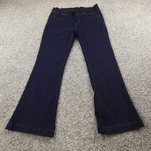 Curve Appeal Jeans Womens 16 Dark Blue Denim Pants High Rise Boot Flare Stretch